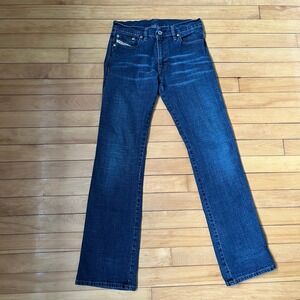 Diesel Mens Ranker Dark Wash Straight Leg Jeans Made In Italy Size 28x32 Blue